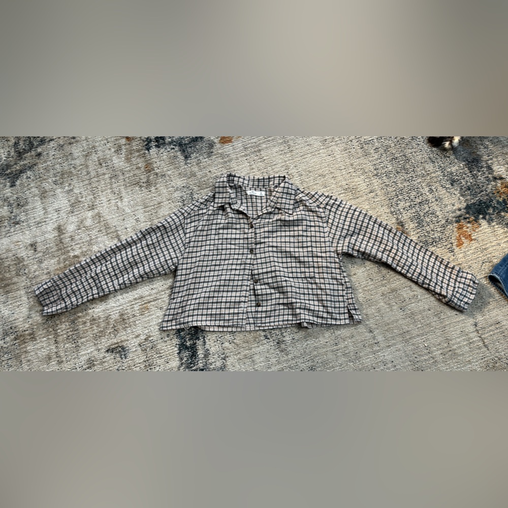 Hollister Cropped Flannel